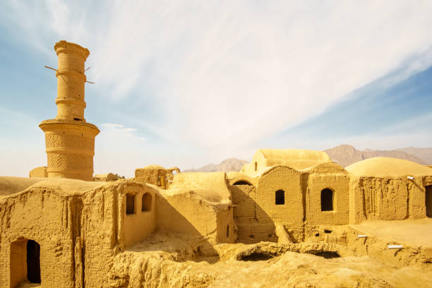 istock Panoramic view over ancient city of Karanaq by Yazd 683807930