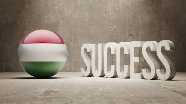 ilustraciones, imágenes clip art, dibujos animados e iconos de stock de concepto de éxito - hungary hungarian culture hungarian flag flag