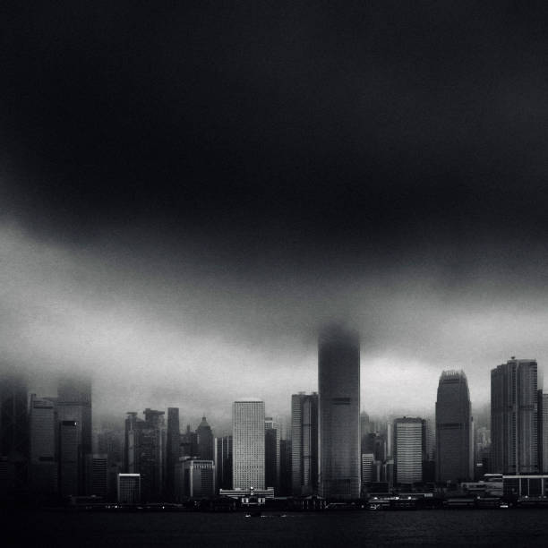 Bad weather in Hong Kong
