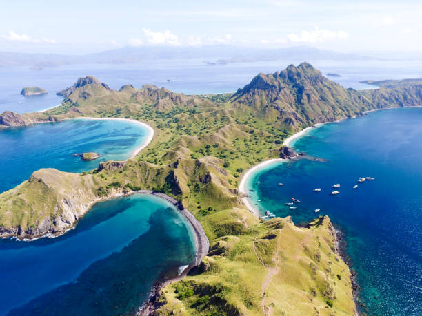 istock Aerial view from Padar Island 683826996