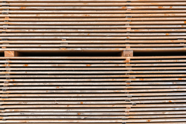 istock Wooden boards storage outdoors 683829698