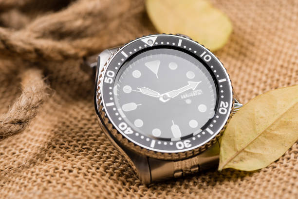 luxury stainless steel wristwatch