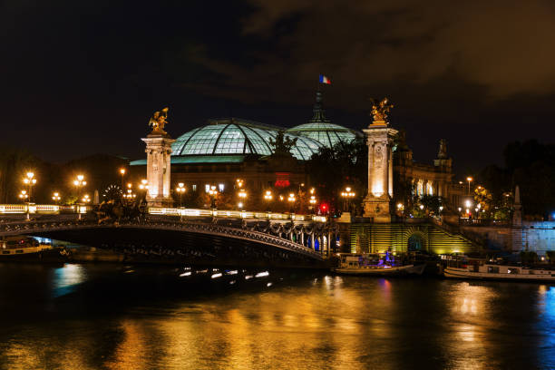 istock Bridge Pont de Alexandre III in Paris at night 683863260
