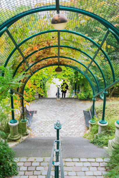 istock arcade at the Parc de Belleville in Paris 683863314