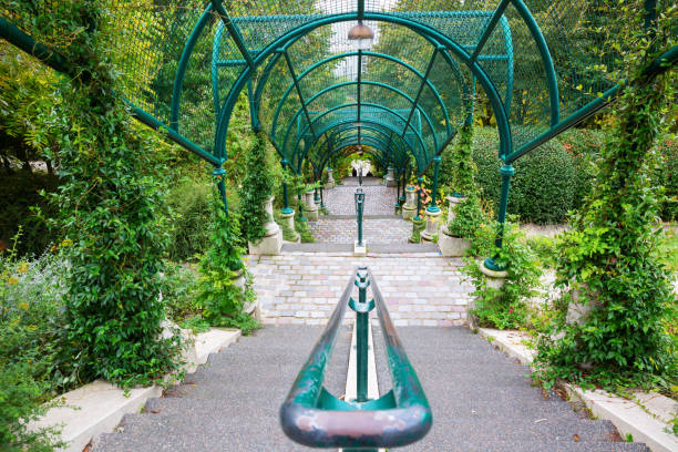 arcade at the Parc de Belleville in Paris, France