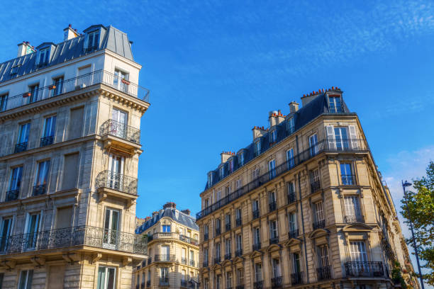 istock typical old city buildings in Paris 683863394