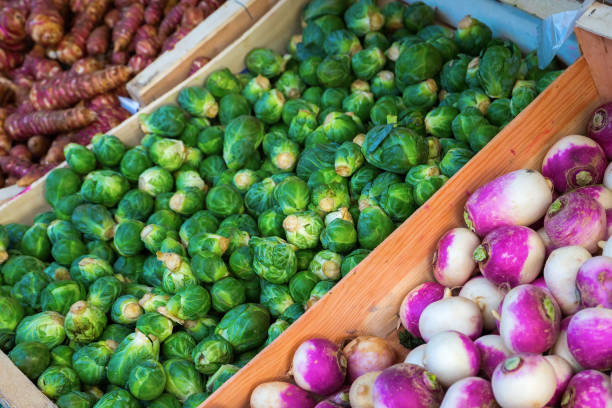 vegetables at a farmers market