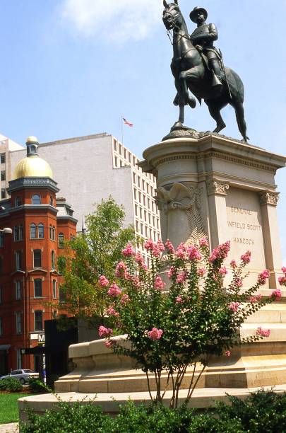 istock Statue to General Winfield Scott in Washington DC 683864222