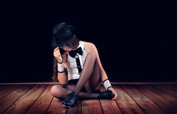 istock Young female tap dancer in costume. 683870334