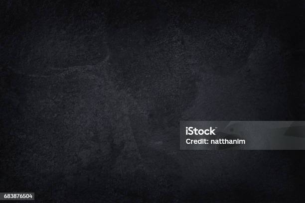 Dark Gray Black Slate Natural Pattern For Background And Design Art Work Black Stone Texture Background Stock Photo - Download Image Now