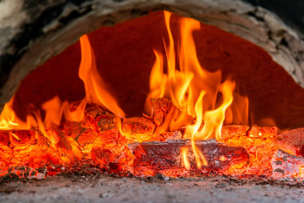 istock Fire in a furnace 683885398