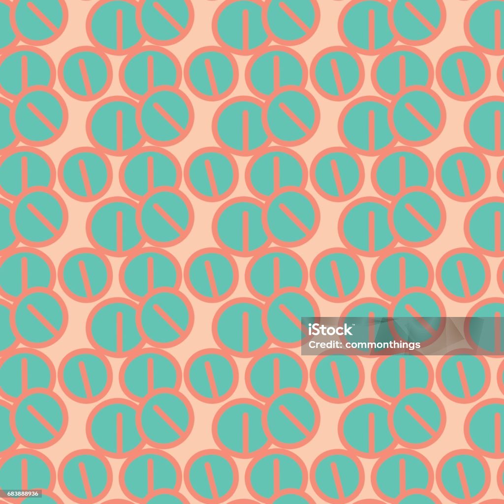 Coin Pattern Line Line Coin Pattern Stock Illustration - Download Image Now - Adjustable ...
