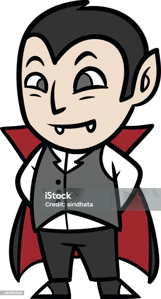 Cute Cartoon Vampire Dracula Vector Illustration Stock Illustration -  Download Image Now - Adult, Animal, Art - iStock