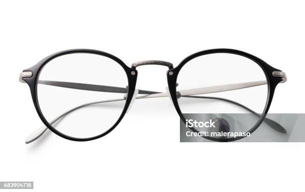 Glasses On A White Background With Clipping Path Stock Photo - Download Image Now - Eyeglasses, Cut Out, White Background