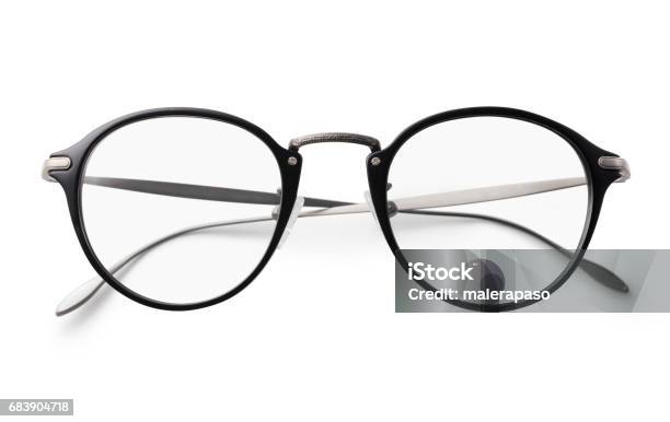 Foto de Óculos Em Um Fundo Branco Com Traçado De Recorte e mais fotos de stock de Óculos - Óculos, Figura para recortar, Fundo Branco
