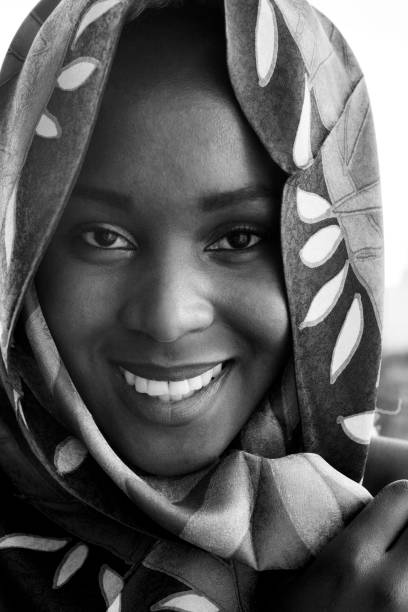 istock Portrait Woman Wearing Scarf 683911068