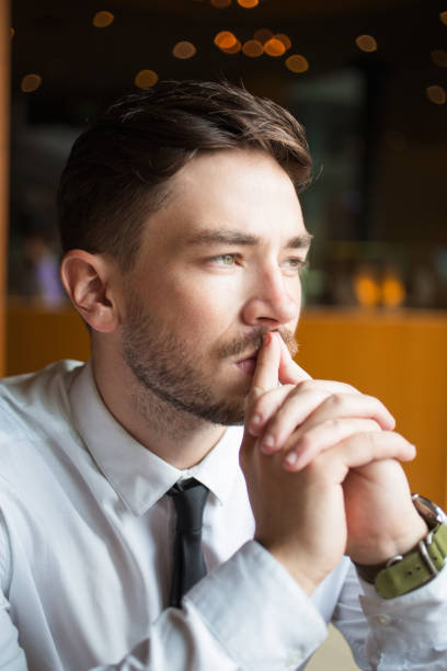 istock Closeup of Pensive Attractive Business Man 683911802