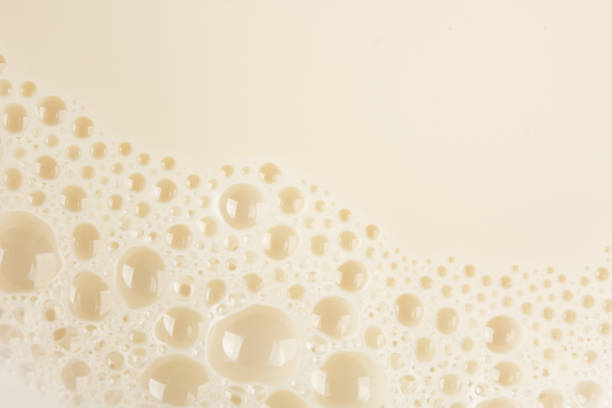 Orange bubbles in close up