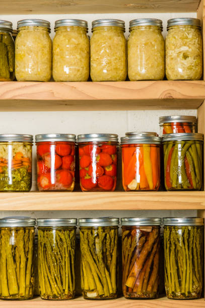 istock Pickled vegetables in glass jars 683926962