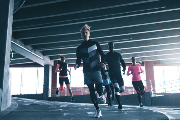 istock Leader of the run. 683952010