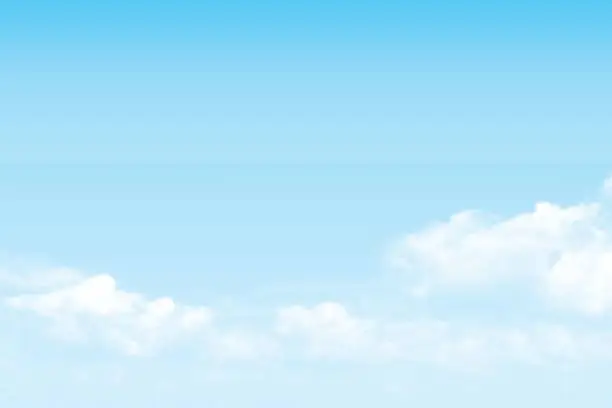 Vector illustration of vector sky cloud background