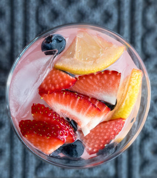 istock Pink Lemonade Garnished with Fresh Fruit 683973294