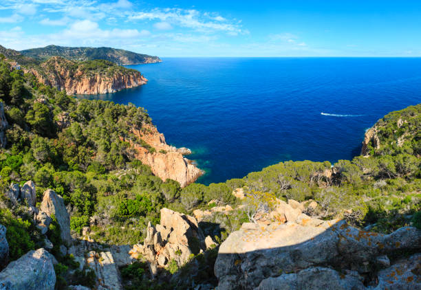 istock Summer sea rocky coast view (Spain). 683979932