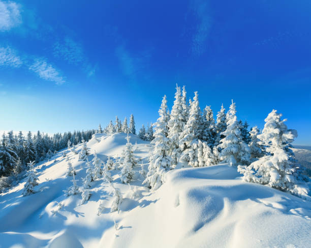 istock Snowdrifts on winter snow covered mountainside 683987224