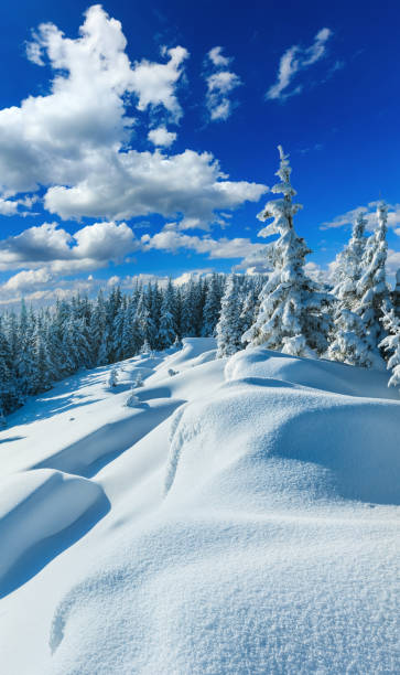 istock Snowdrifts on winter snow covered mountainside 683987374