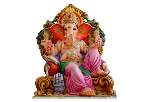 Hindu God Ganesha Idol Hindu God Ganesha Idol ganesha stock pictures, royalty-free photos & images