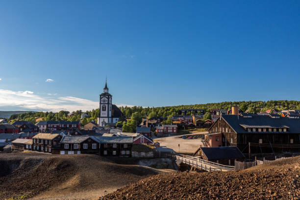 Roros,Norway Mining city of Roros in Norway roros mining city stock pictures, royalty-free photos & images