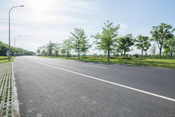 China's outdoor road landscape, asphalt pavement