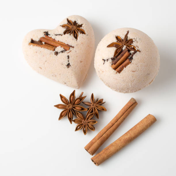 istock Bath bombs with cinnamon sticks and star anise 683998086