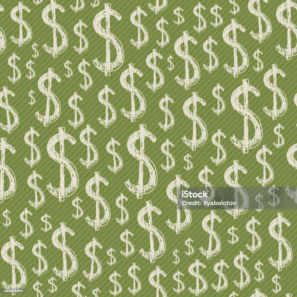 Dllar Sign Pattern Vector Dollars Signs Seamless Pattern Stock Illustration - Download Image Now ...