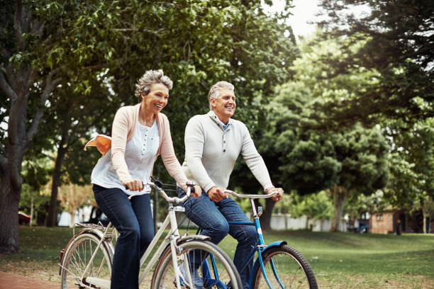 istock Cycling keeps them healthy and happy 684059176