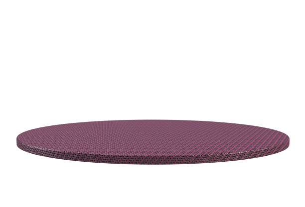 istock Empty top of  fabric table or counter isolated on white background. For product display 684063740