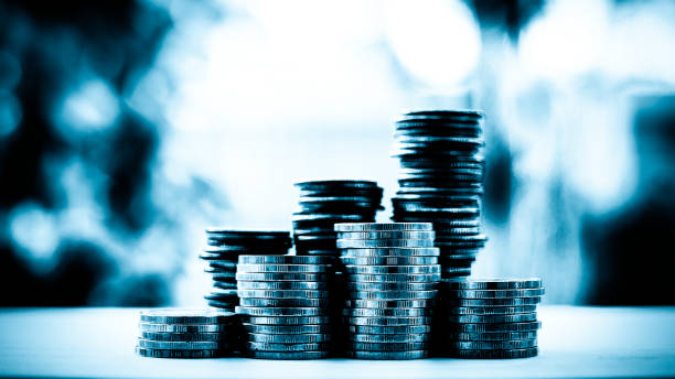 istock Concept save money with stack money coin for growing your business 684081976