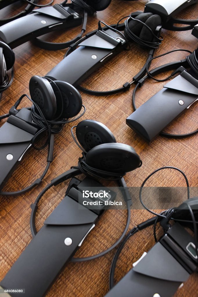 Christchurch syv Dem Translator Headsets Stock Photo - Download Image Now - 2017, Arts Culture  and Entertainment, Auditorium - iStock