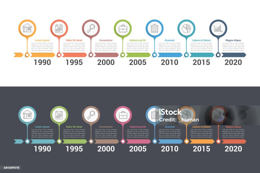 Timeline Stock Illustration - Download Image Now - Timeline - Visual ...