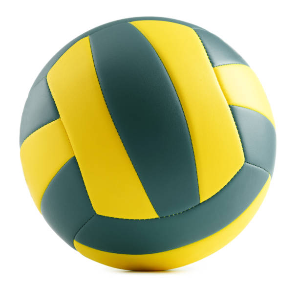 istock Leather volleyball isolated on a white background 684090070
