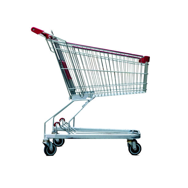 istock shopping cart isolated on white background 684093646