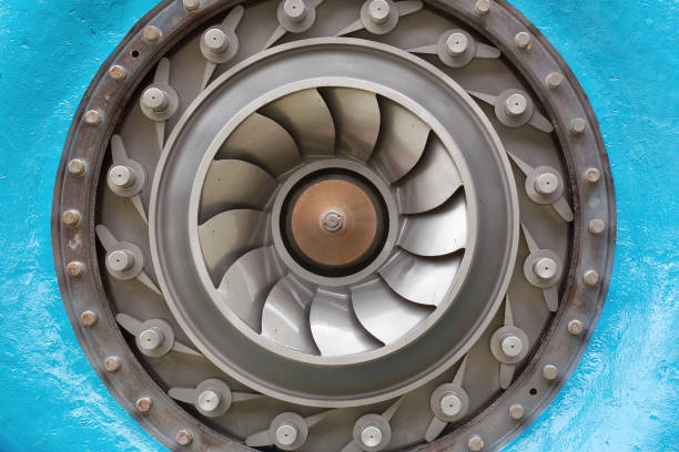 turbina de francis, o rotor - rotor - fotografias e filmes do acervo