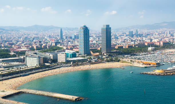 istock beach in Barcelona seaside 684099050