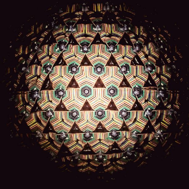 kaléidoscope - kaleidoscope stained glass psychedelic floral pattern photos et images de collection