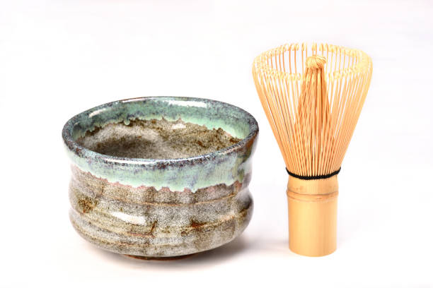 istock Ceramics bowl and bamboo whisk 684108320