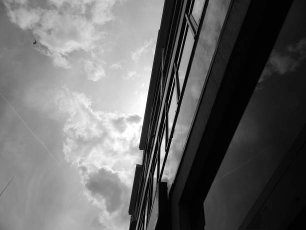 istock Reflections of the sky on windows of mmeuble 684109212