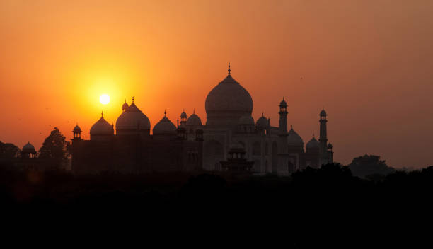 istock A panoramic view of the Taj Mahal at evening hours, 684112222