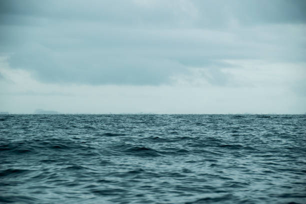 Landscape Sea ocean and  Cloudy sky during