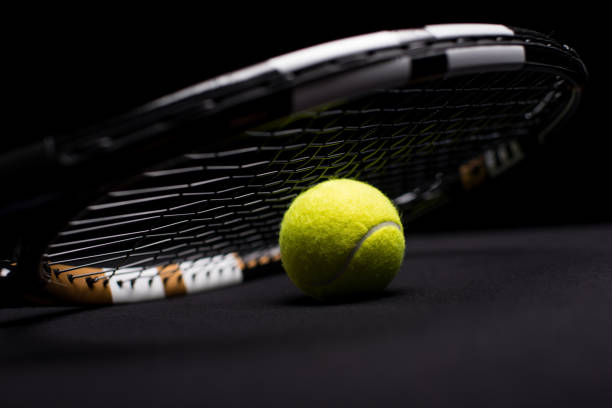 istock Tennis ball and racquet 684116092