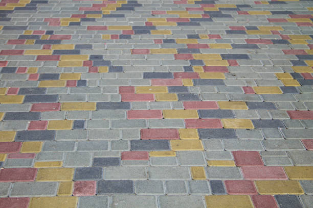 Sidewalk textured background. Detail of a pavement